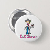 Stick Cowgirl Big Stern Button (Vorne & Hinten)