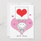 Stick Cupid Einladung (Vorderseite)