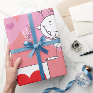 Stick Cupid Geschenkpapier