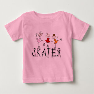 Stick-Figur-Eisläufer T-Shirts und Geschenke