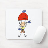 Stick-Figur-Fallschirmspringer-Mauspads Mousepad (Mit Mouse)