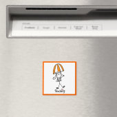 Stick-Figur-Fallschirmspringer-T-Shirts und Gesche Magnet (In Situ (Geschirrspüler))