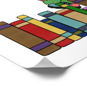 Stick Figur Kids Reading is Fun Poster (Ecke)