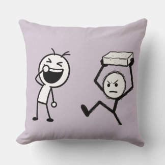 Stick Figure Argument lustig Kissen