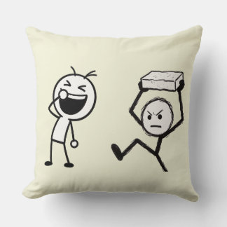 Stick Figure Argument lustig Kissen