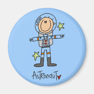 Stick Figure Astronaut T-Shirts und Geschenke Magnet