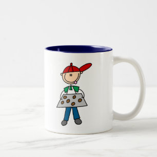 Stick Figure Backt Kekse T-Shirts und Geschenke Zweifarbige Tasse