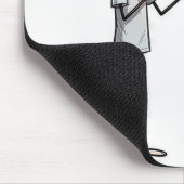 Stick Figure Boy Giving His Heart Away Mousepad (Ecke)