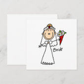 Stick Figure Braut T-Shirts und Geschenke (Vorne/Hinten)