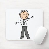 Stick Figure Dad-Mauspad Mousepad (Mit Mouse)