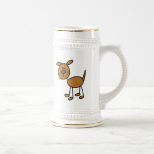 Stick Figure Dog T-Shirts und Geschenke Bierglas