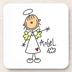 Stick Figure Engel T-Shirts und Geschenke Untersetzer