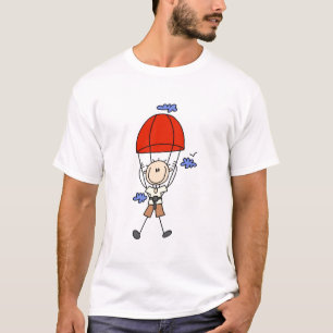 Stick Figure Fallschirmspringer T-Shirts und Gesch