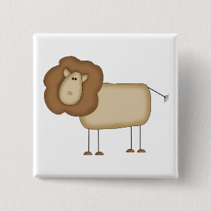 Stick Figure Löwe T-Shirts und Geschenke Button