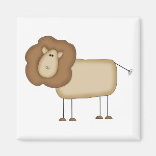 Stick Figure Löwe T-Shirts und Geschenke Magnet