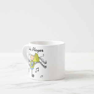 Stick Figure Mädchen Tuba Spieler T-Shirts und Ges Espressotasse