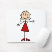 Stick Figure Mama-Mauspad Mousepad (Mit Mouse)