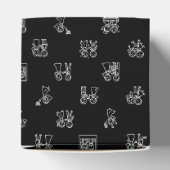 Stick Figure Wedding Moments – White on Black Dood Geschenkschachtel (Oben)