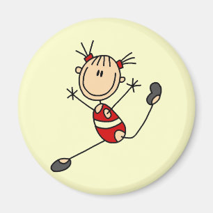 Stick Girl Turnhallen T-Shirts und Geschenke Magnet