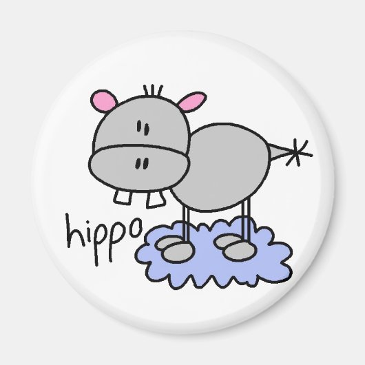 Stick Hippo Magnet (Vorne)