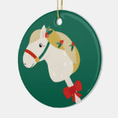 Stick Horse Keramik Ornament (Links)