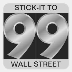 STICK-IT AUF DIE WALL-STRASSE QUADRATISCHER AUFKLEBER