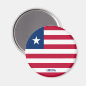 "Stick it" bezaubernd Liberia Patriotic Magnet (Vorderseite/Rückseite)