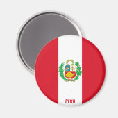 "Stick it" Charming Peru Patriotic Magnet (Vorderseite/Rückseite)