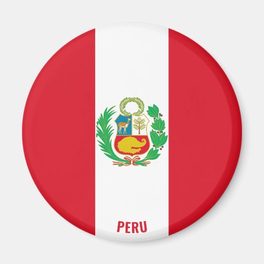 "Stick it" Charming Peru Patriotic Magnet (Vorne)