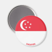 "Stick It" Charming Singapore Patriotic Magnet (Vorderseite/Rückseite)