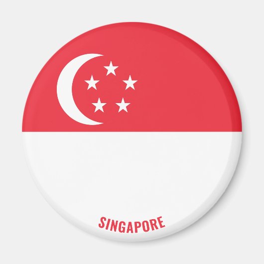 "Stick It" Charming Singapore Patriotic Magnet (Vorne)