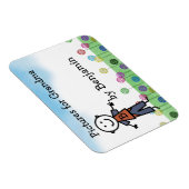 Stick Kids Personalisierter Kühlschrank Art Flexi  Magnet (Rechte Seite)