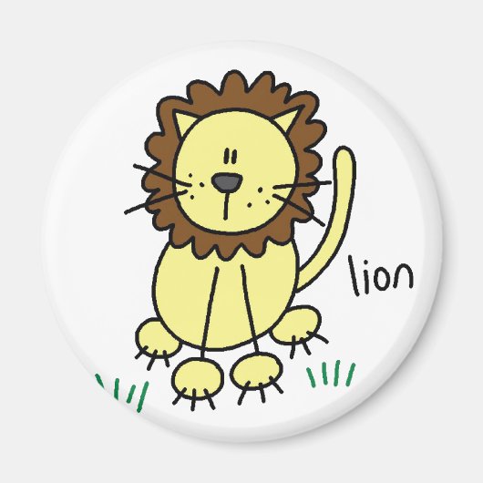 Stick Lion Magnet (Vorne)