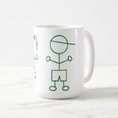 Stick Man Kids Tasse (VorderseiteRechts)