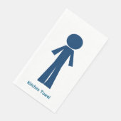 Stick Man Vector Kitetücher Serviette (Ecke)