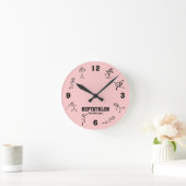 Stick mit Sport-Heptathlon-Uhr und Feld Runde Wanduhr (Zuhause)