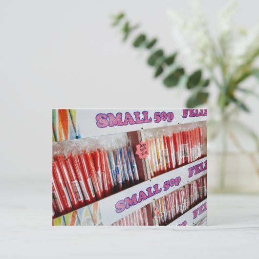 Stick o' Rock Postkarte (Stehend Vorderseite)