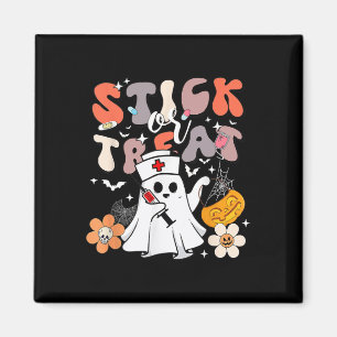Stick oder Leckerei Halloween Ghost Nurse Crna Eme Magnet