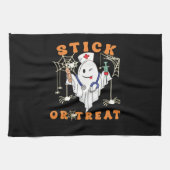 Stick oder Leckerei Nurse Spooky Nurse Kostüm Funn Geschirrtuch (Horizontal)
