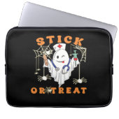 Stick oder Leckerei Nurse Spooky Nurse Kostüm Funn Laptopschutzhülle (Vorderseite)