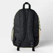 Stick-of-Butter Retro Custom Monogram Rucksack (Rückseite)