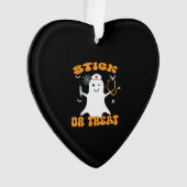 Stick or Treat Nurse Funny Halloween Costume Essen Ornament (Vorderseite)
