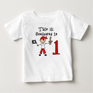 Stick Pirate 1. Geburtstag Baby T-shirt