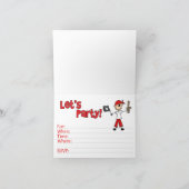 Stick Pirate 1. Geburtstag Einladung (Innenseite)