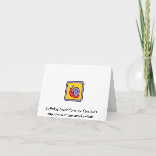 Stick Pirate 3rd Birthday Fill-in Invitation Einladung (Rückseite)