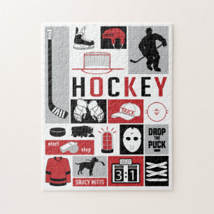 Stick-Puffer für Red Hockey Elements Puzzle