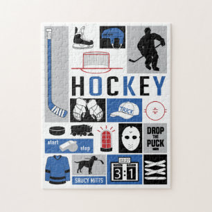 Stick Pup Player für Blue Hockey Elements Puzzle