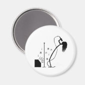 Stick Singer Magnet (Vorderseite/Rückseite)