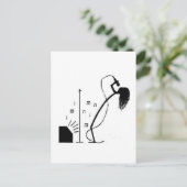 Stick Singer Postkarte (Stehend Vorderseite)