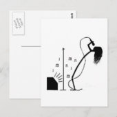 Stick Singer Postkarte (Vorne/Hinten)